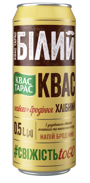 Квас Тарас Білий 0.5 л з/б